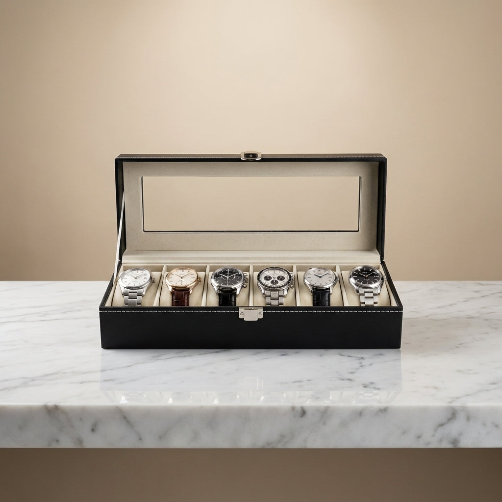 Watch Box – Black Reserve 6 Slots - Watch Box