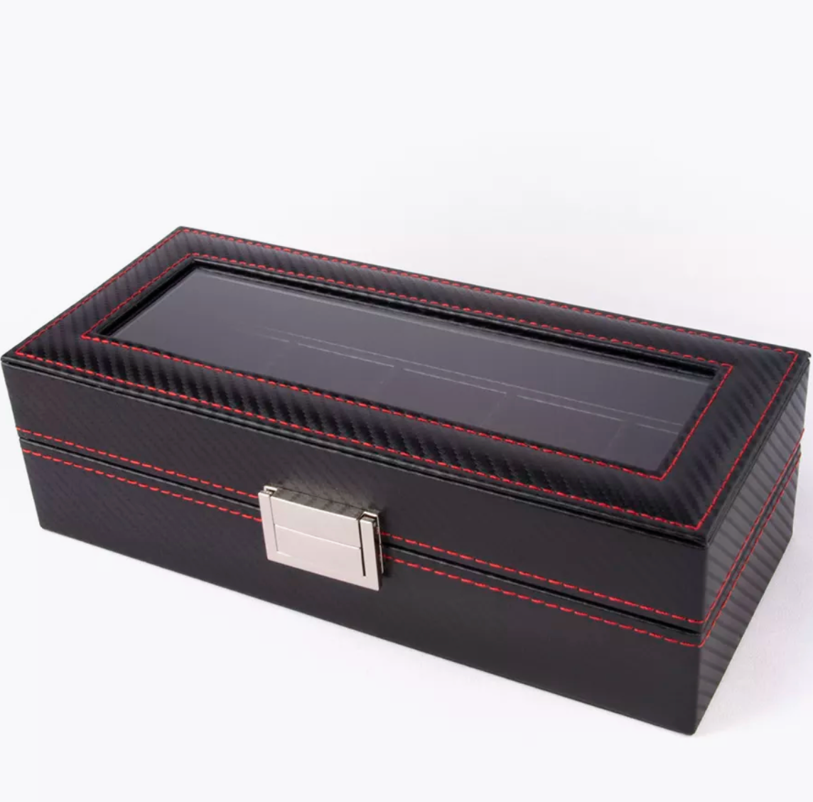 Boîte à montres - Fibre de carbone - 5 emplacements - Boîte à montres