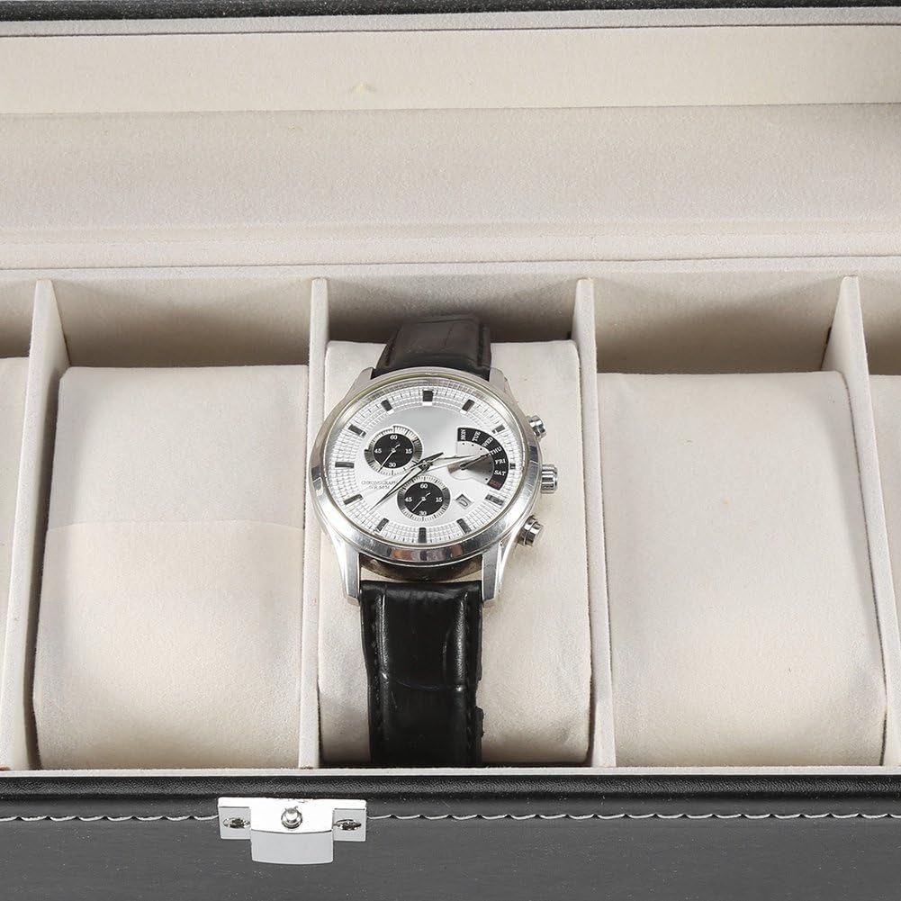 Watch Box – Classic Black 6 Slots - Watch Box