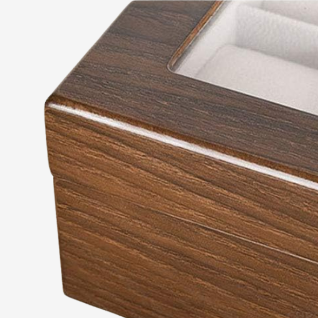 Boîte à montres - Bois classique - 10 emplacements - Boîte à montres