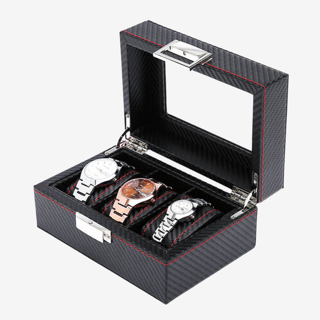 Watch Box – Deep Onyx 3 Slots - Watch Box