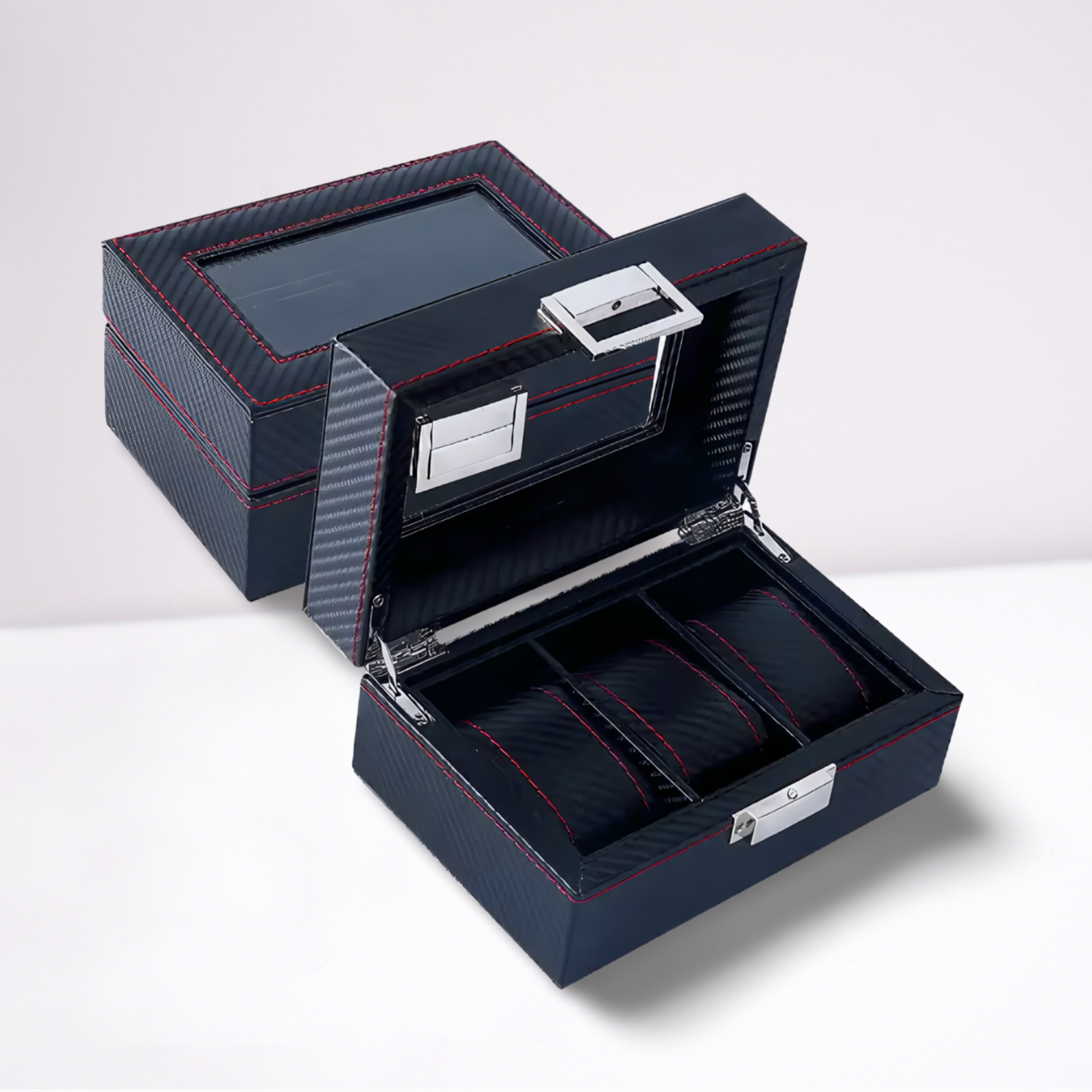 Watch Box – Deep Onyx 3 Slots - Watch Box