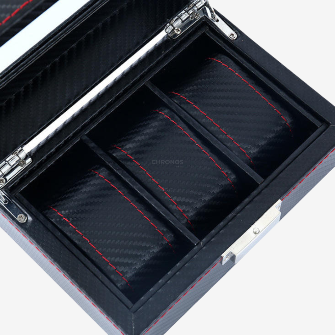 Watch Box – Deep Onyx 3 Slots - Watch Box