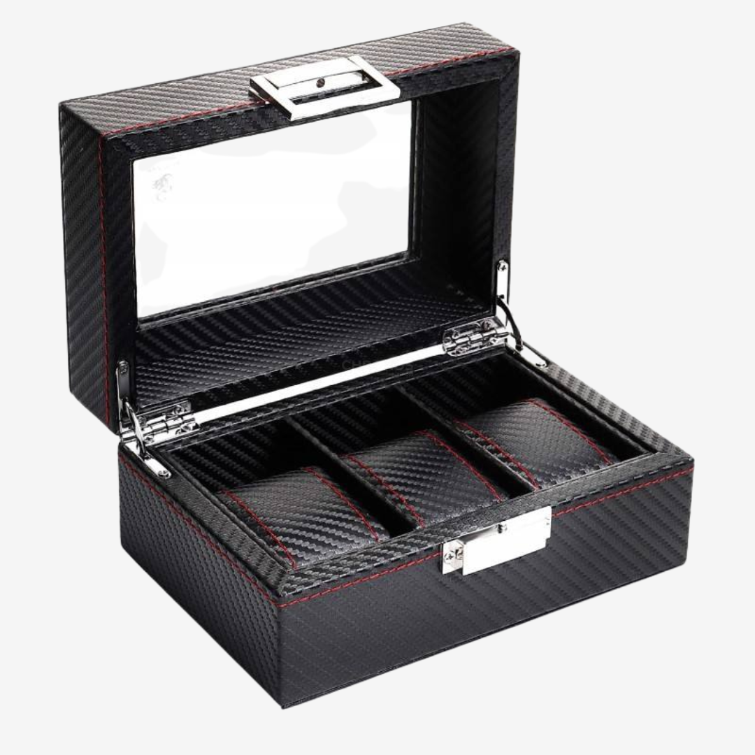 Watch Box – Deep Onyx 3 Slots - Watch Box