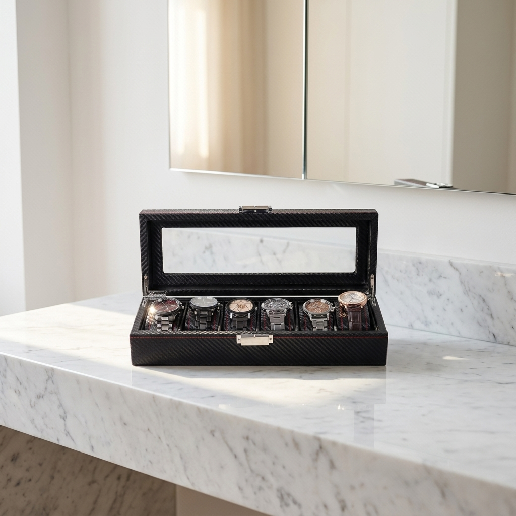 Watch Box – Deep Onyx 6 Slots - Watch Box