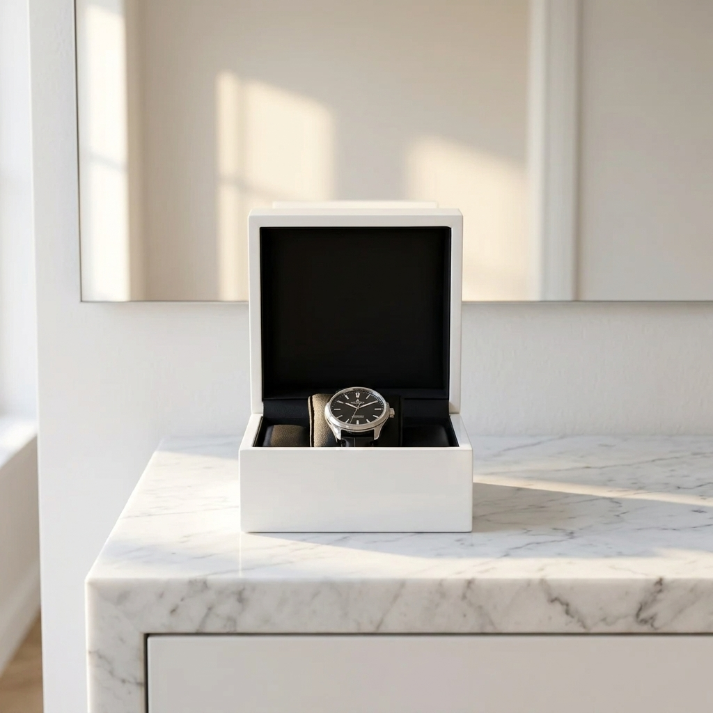 Watch Box – Elegant White - Watch Box