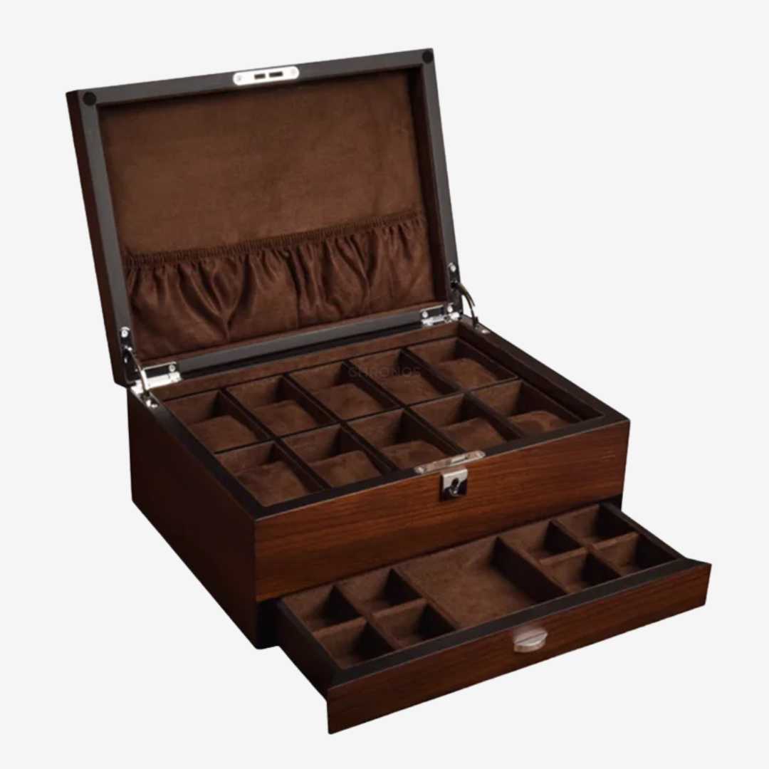 Watch Box - Wood Drawer 10 slots