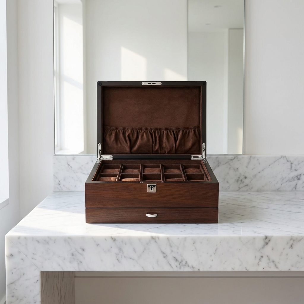 Watch Box – Elite Wood Drawer 10 Slots - Watch Box