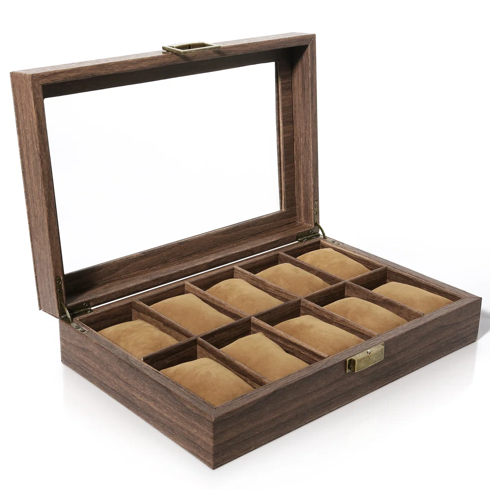 Watch Box – Generous Oak 10 Slots - Watch Box