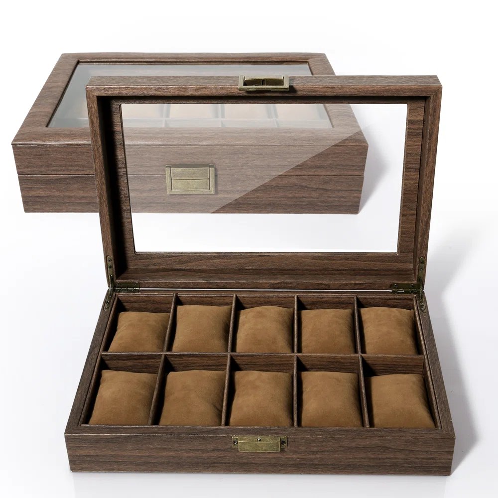 Watch Box – Generous Oak 10 Slots - Watch Box