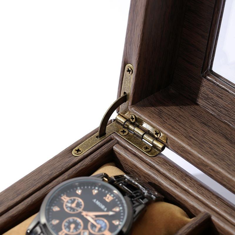 Watch Box – Generous Oak 10 Slots - Watch Box