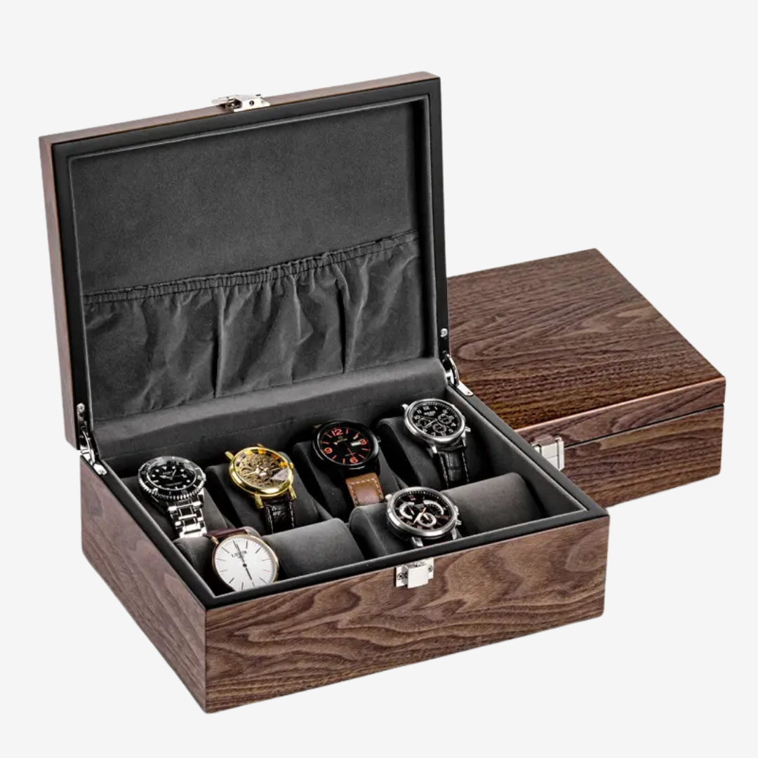 Boîte à montres - Grand Oak - 10 emplacements - Boîte à montres