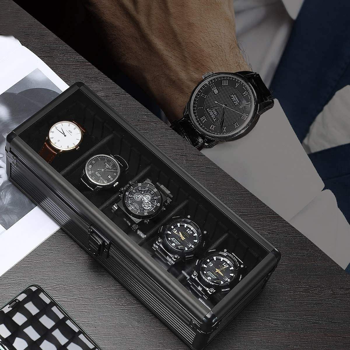 Watch Box – Imperium Aluminum 5 Slots - Watch Box