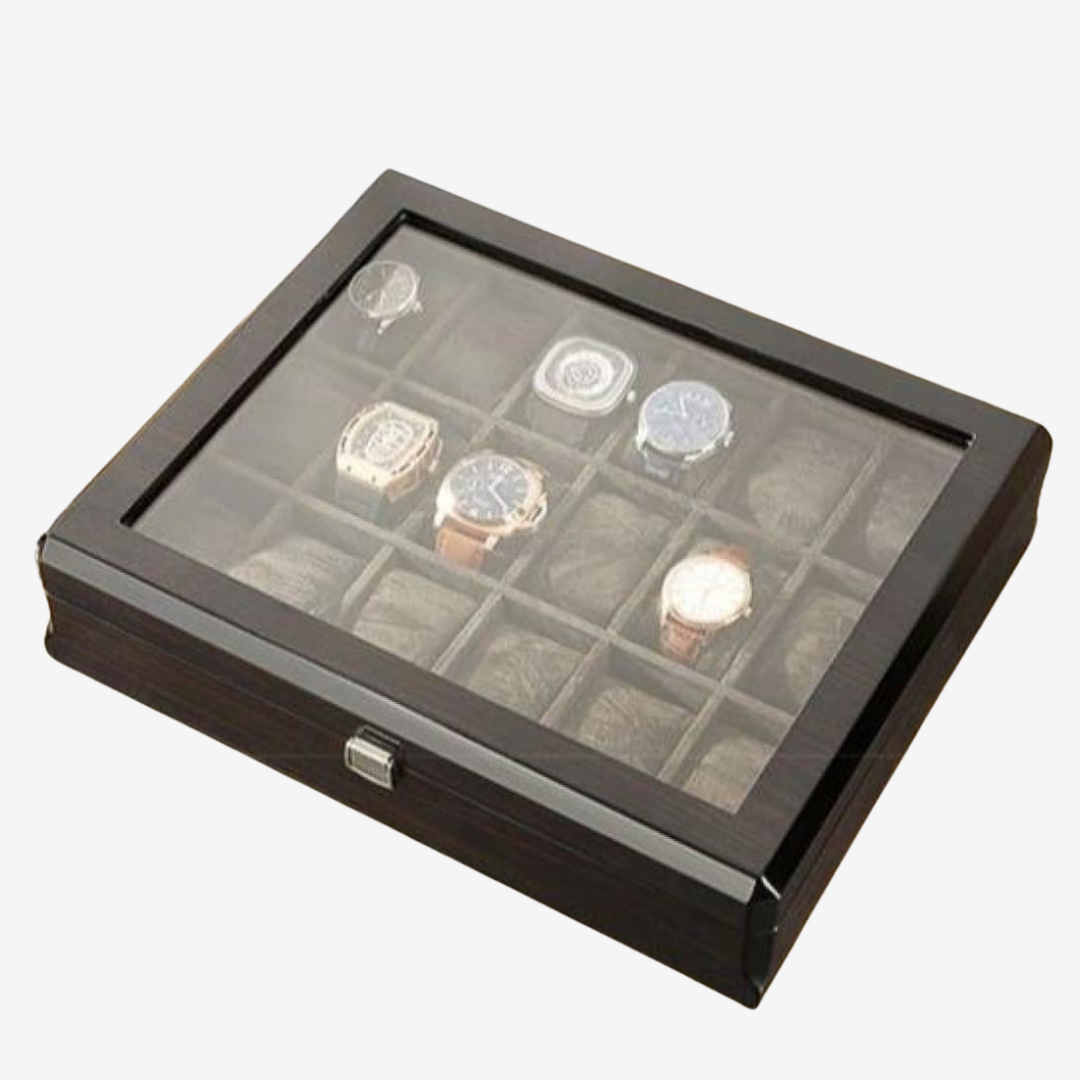 Boîte à montres - Bois noir - Boîte à montres