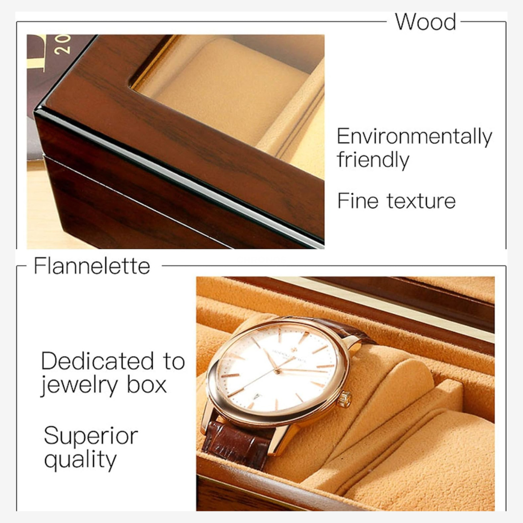 Boîte à montres - Imperium Wood Black - Boîte à montres