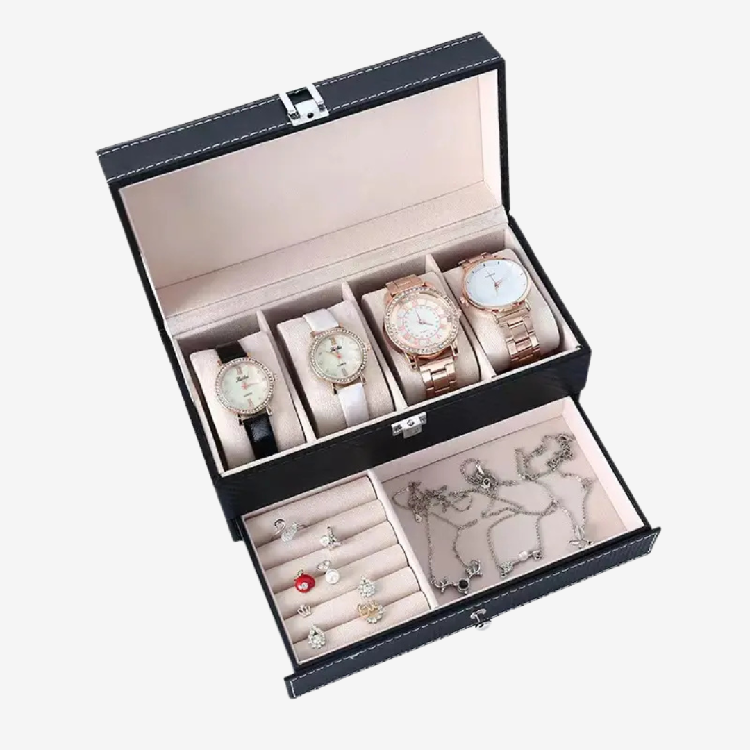 Watch Box - Luxury Drawer - 4 Slots - Watch Box