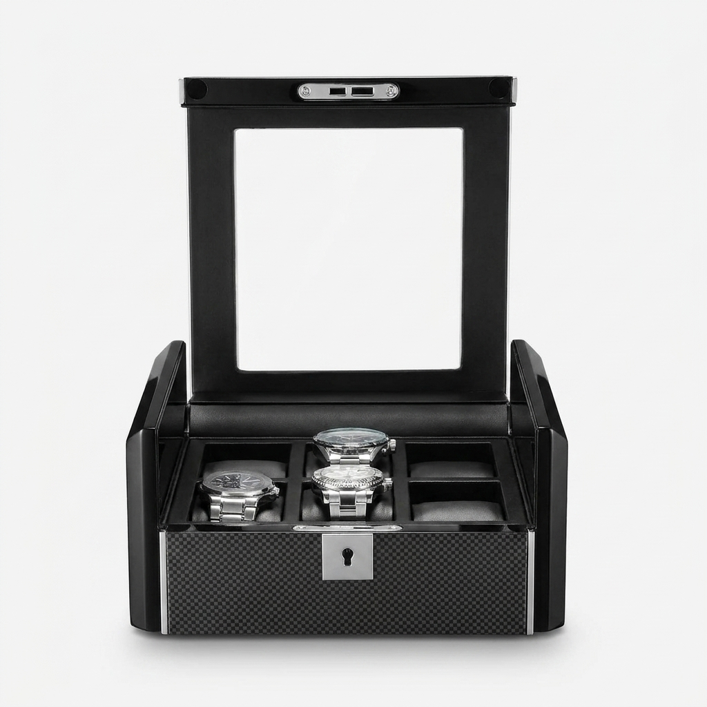 Watch Box – Luxury Piano 6 Slots - Carbon - Watch Box