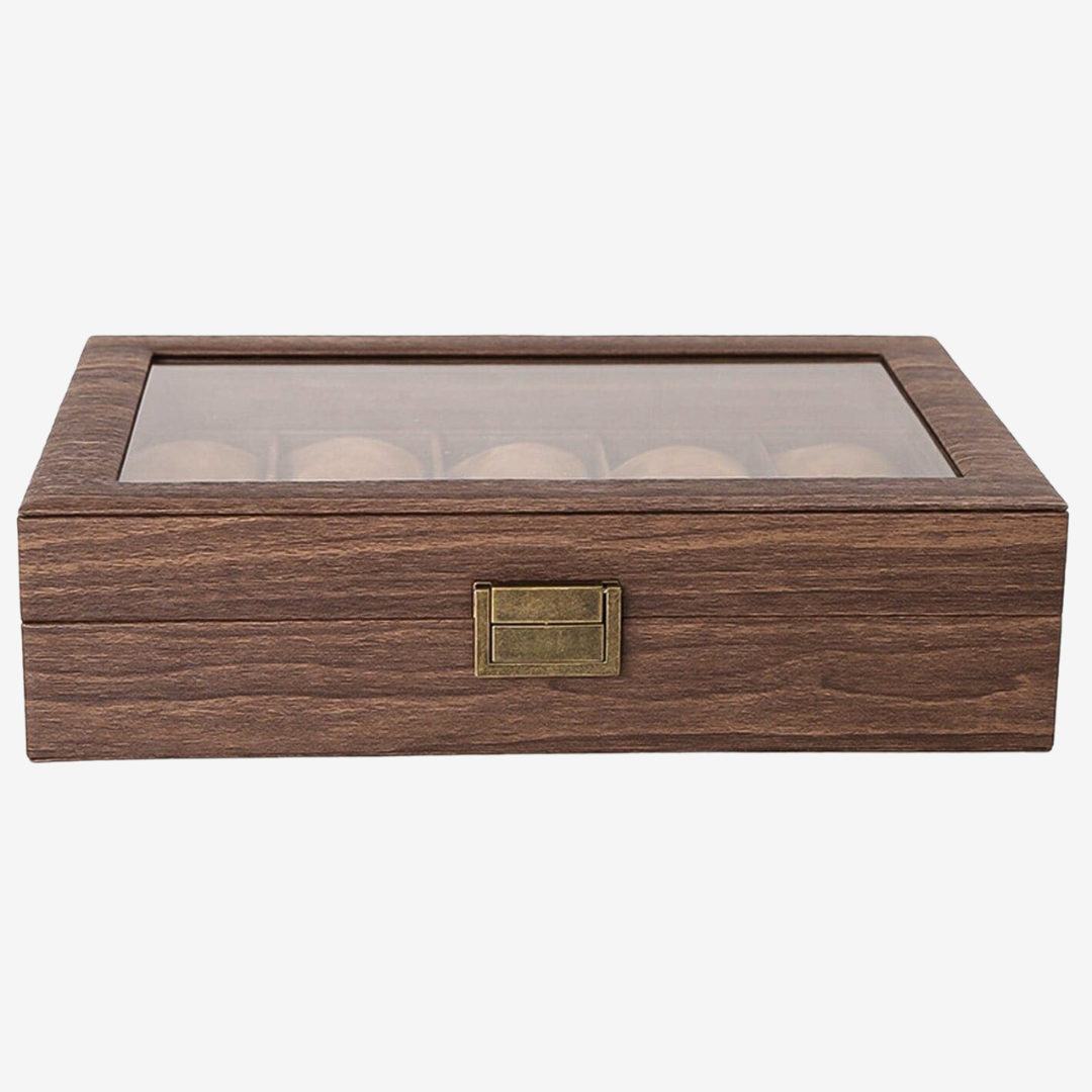 Watch Box - Majestic Oak 6 Slots - Watch Box