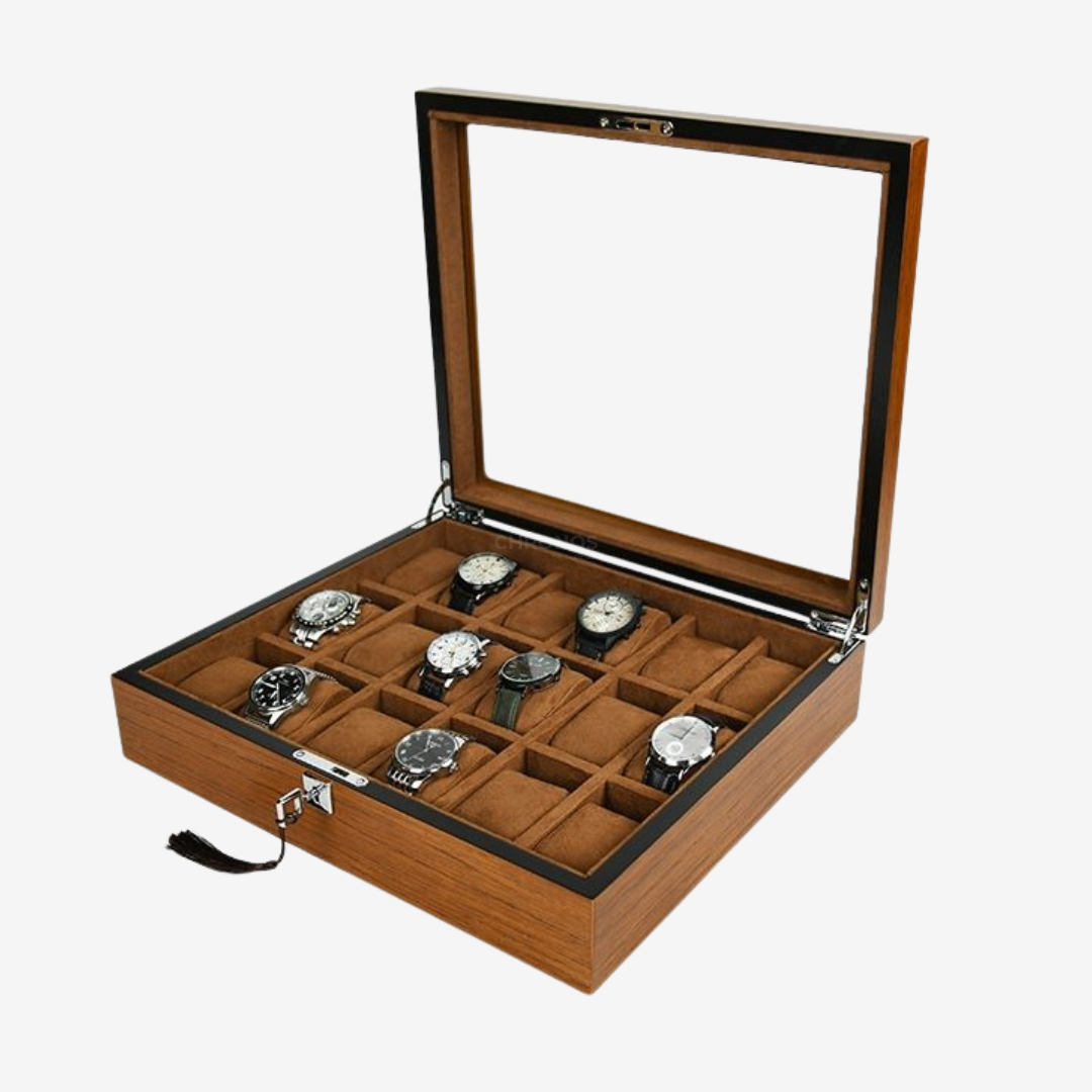 Watch Box – Oak 18 Slots - Watch Box