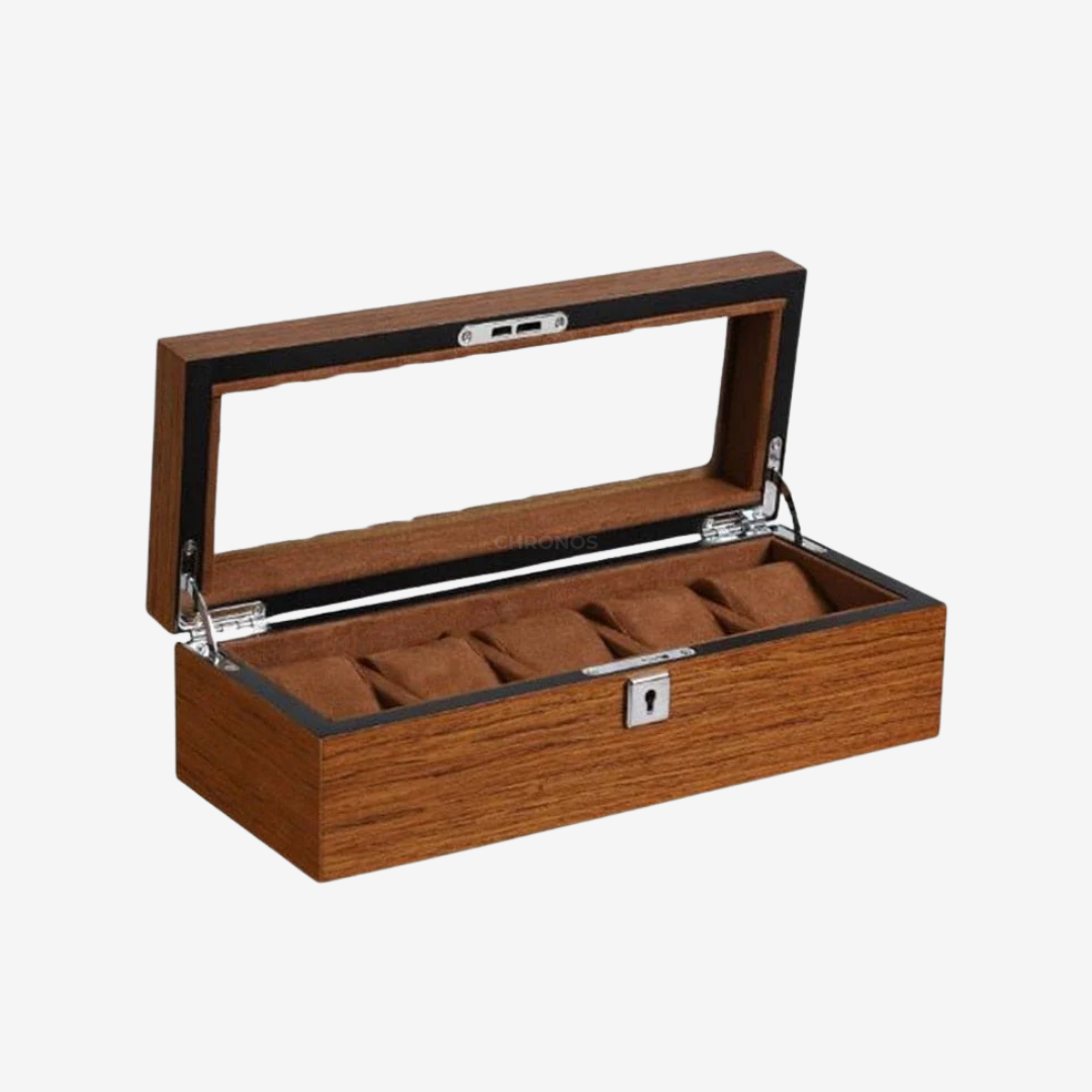 Watch Box – Oak 5 Slots - Watch Box
