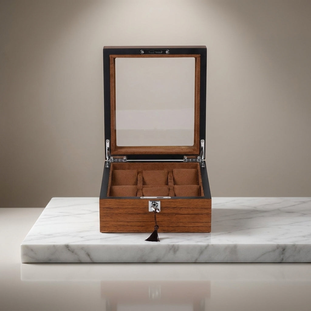 Watch Box – Oak 6 Slots - Watch Box