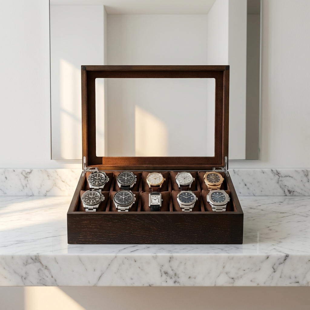 Watch Box – Pine Classic 10 Slots - Watch Box
