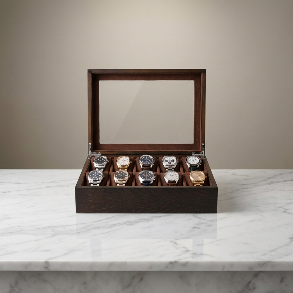 Watch Box – Pine Classic 10 Slots - Watch Box