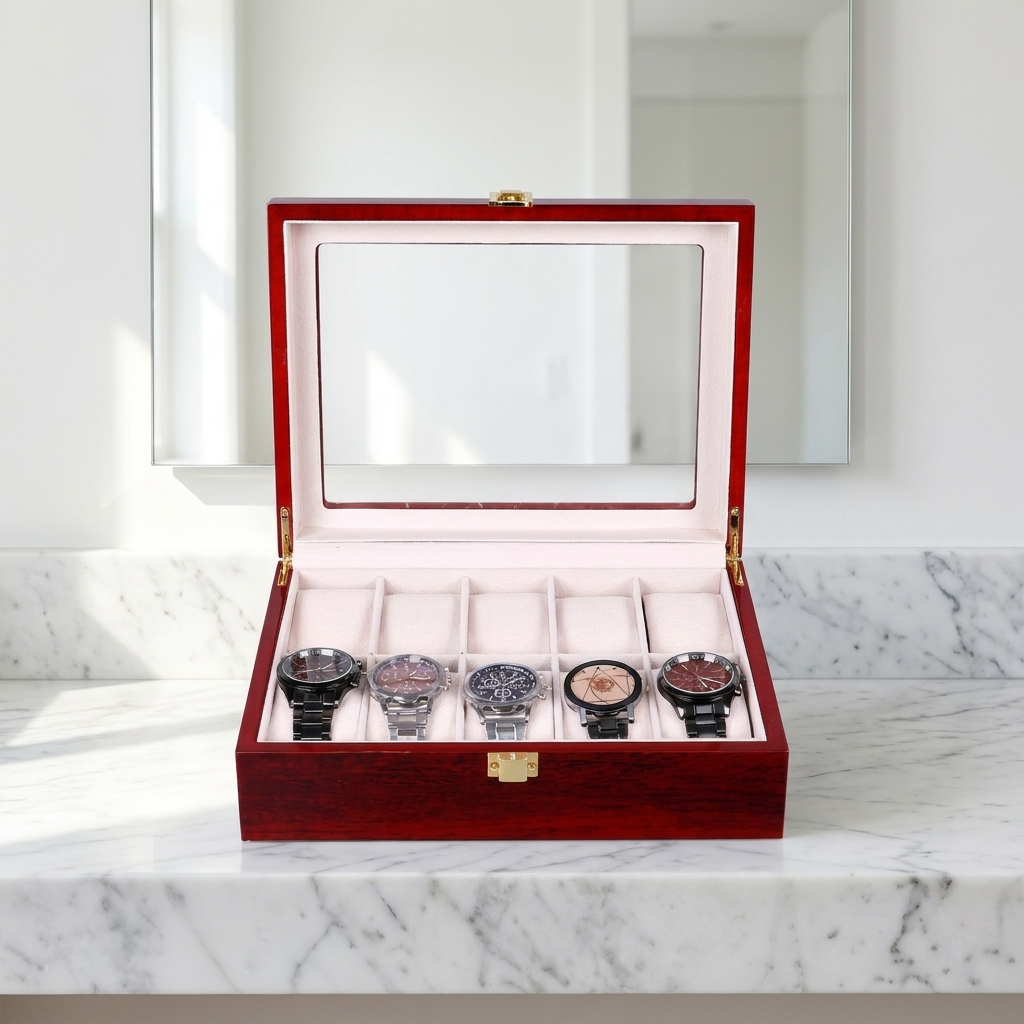 Watch Box – Red Wood - Watch Box