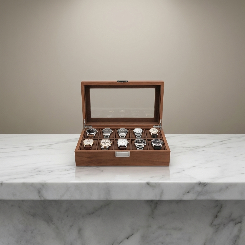 Watch Box – Signature Brown 10 Slots - Watch Box