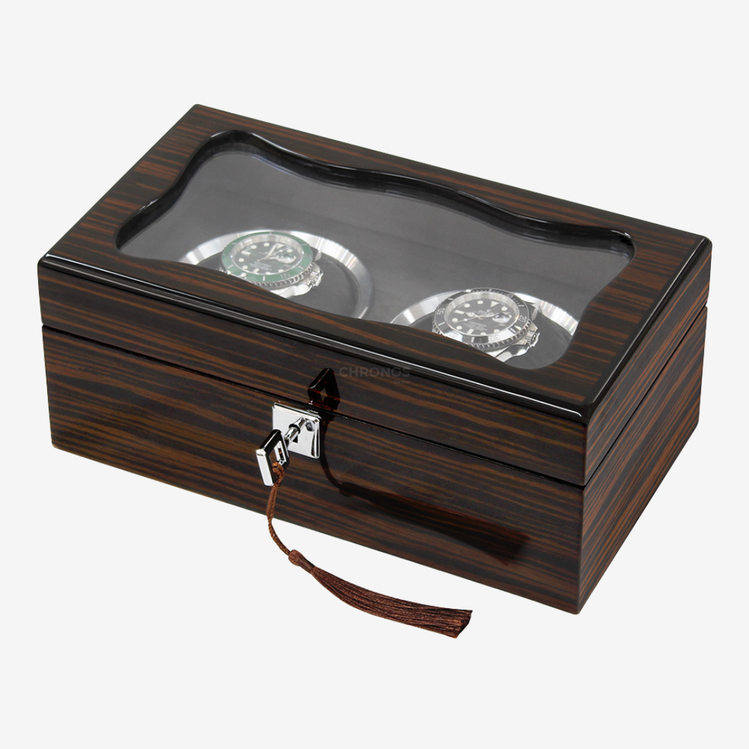 Watch Box – Signature Square 2 Slots - Watch Box