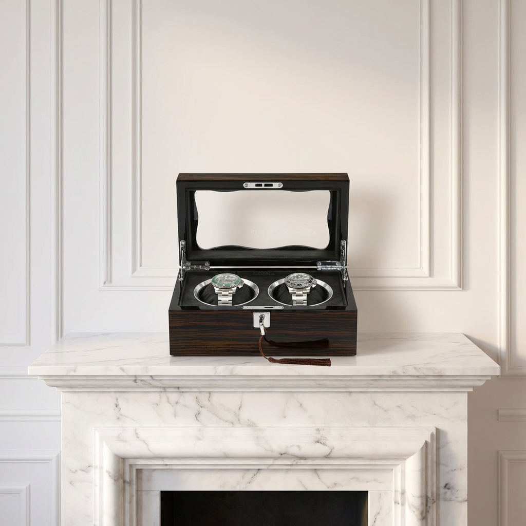 Watch Box – Signature Square 2 Slots - Watch Box