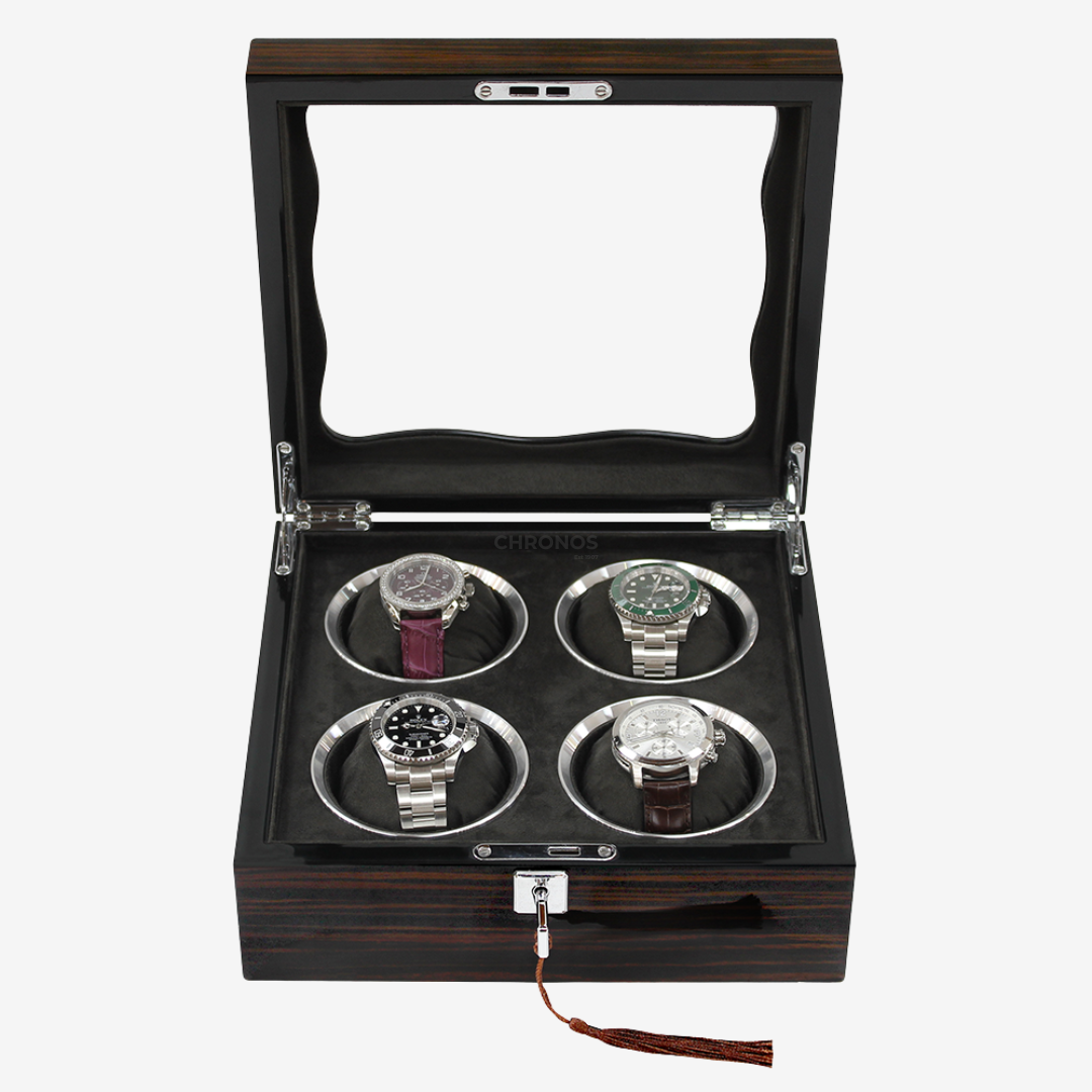 Watch Box – Signature Square 4 Slots - Watch Box