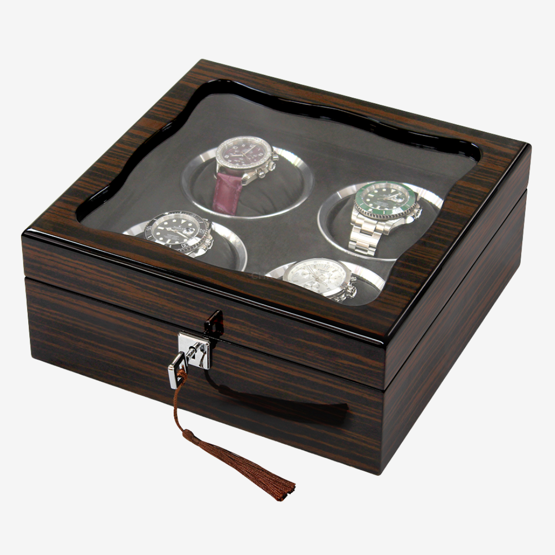 Watch Box – Signature Square 4 Slots - Watch Box