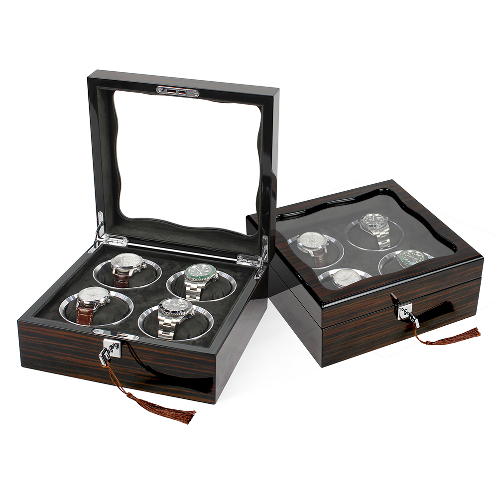 Watch Box – Signature Square 4 Slots - Watch Box