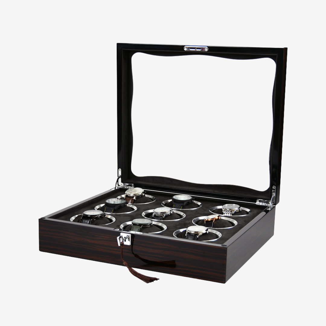 Watch Box – Signature Square 9 Slots - Watch Box