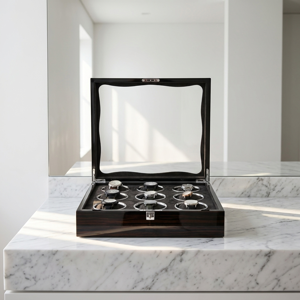Watch Box – Signature Square 9 Slots - Watch Box