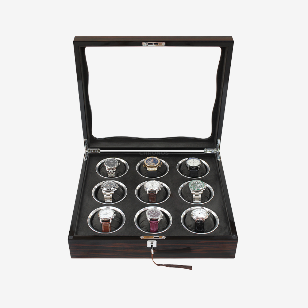 Watch Box – Signature Square 9 Slots - Watch Box