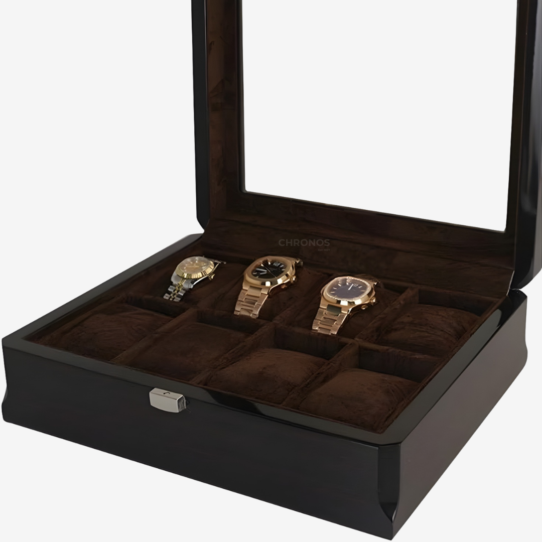 Watch Box – Walnut Eight Box 8 Slots 2 - Watch Box