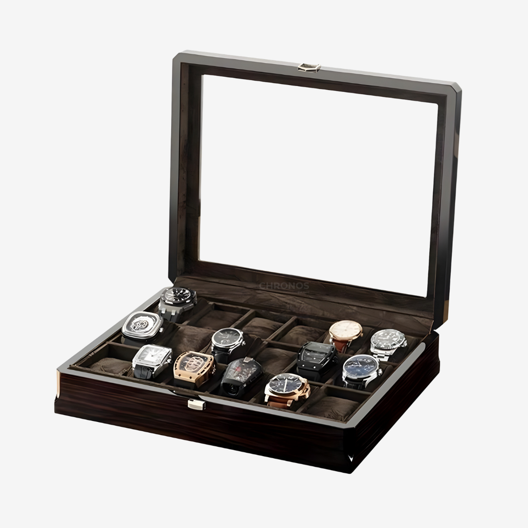 Watch Box – Watchmaster Black 18 Slots - Watch Box