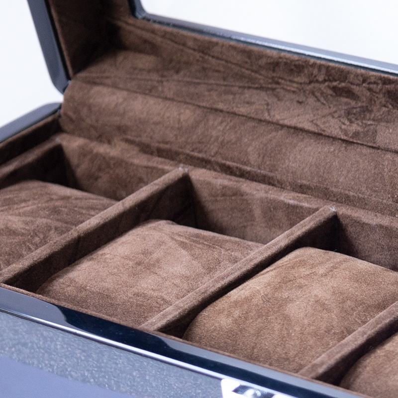 Watch Box – Watchmaster Black 6 Slots - Watch Box