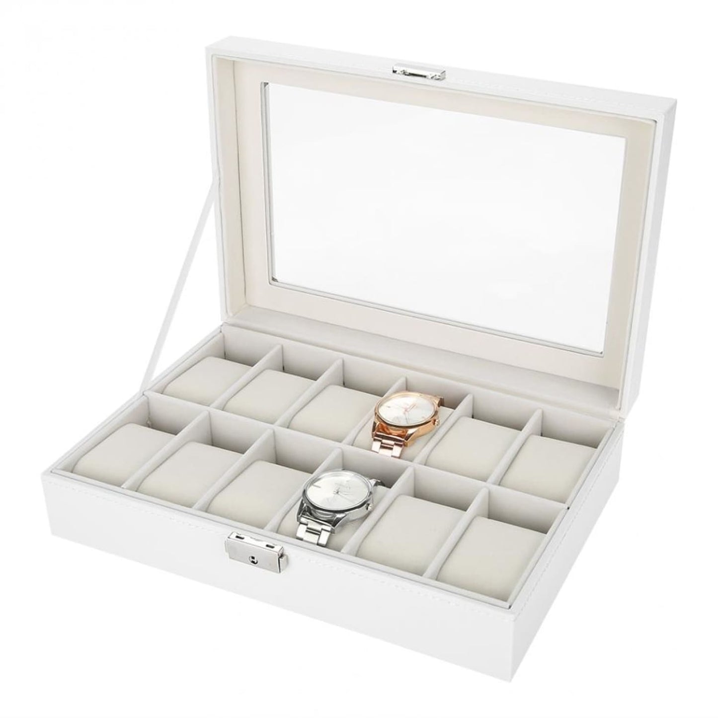Watch Box - White 12 Slots - Watch Box