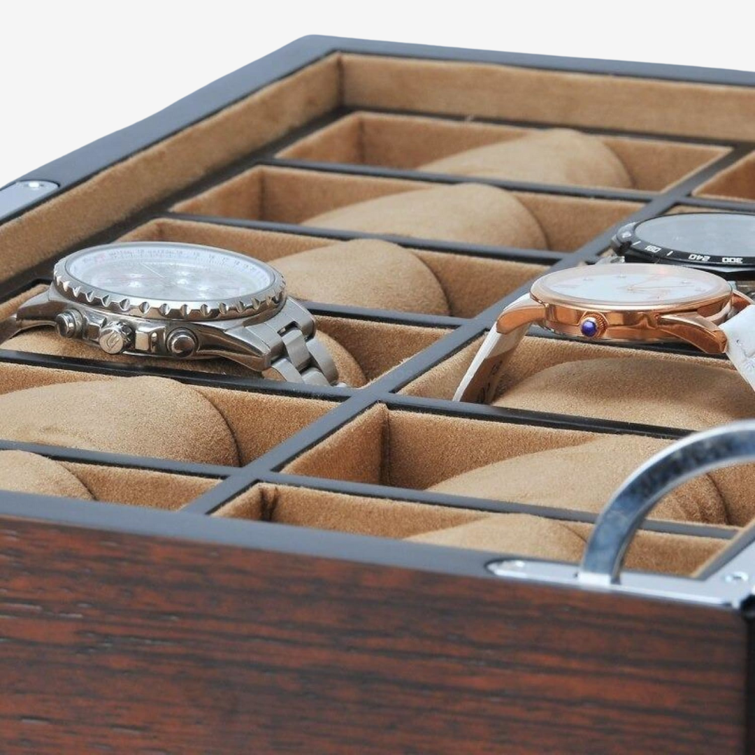 Boîte à montres - Bois - 12 emplacements - Boîte à montres