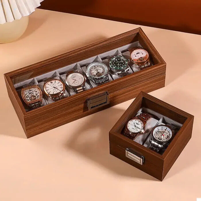 Watch Box - Wood and Transparent - Watch Box