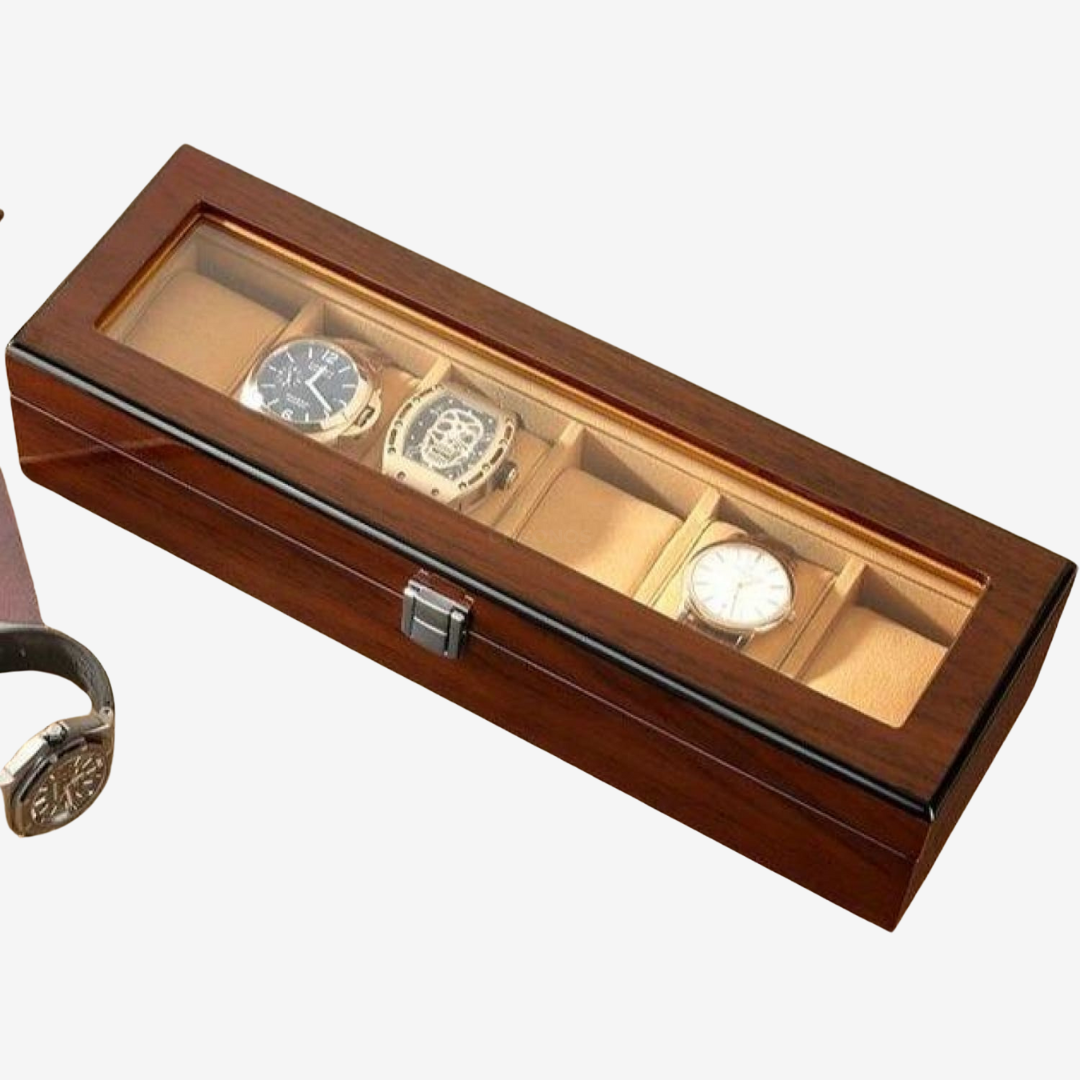 Boîte à montres - Bois brun - Boîte à montres