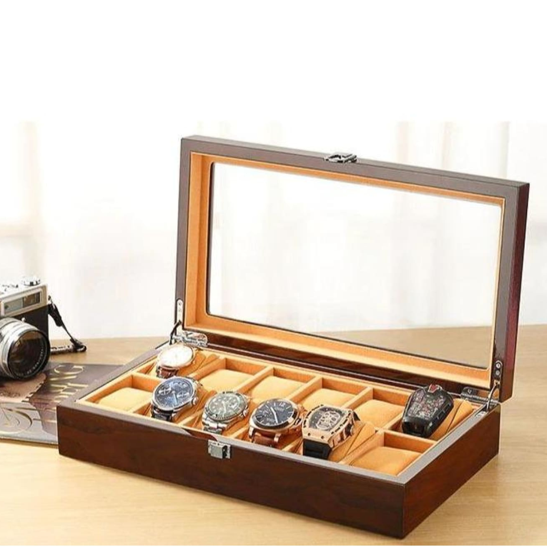 Boîte à montres - Bois brun - Boîte à montres