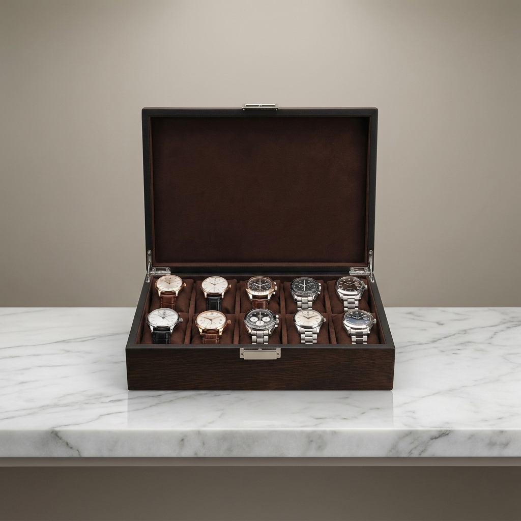 Watch Box – Wood Case 10 Slots - Watch Box
