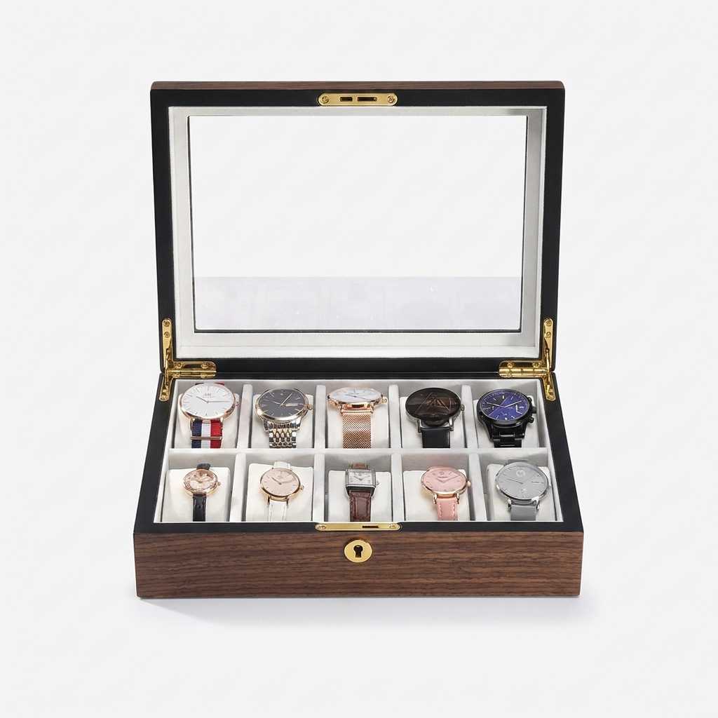 Watch Box – Classic Wood 10 Slots - Watch Box