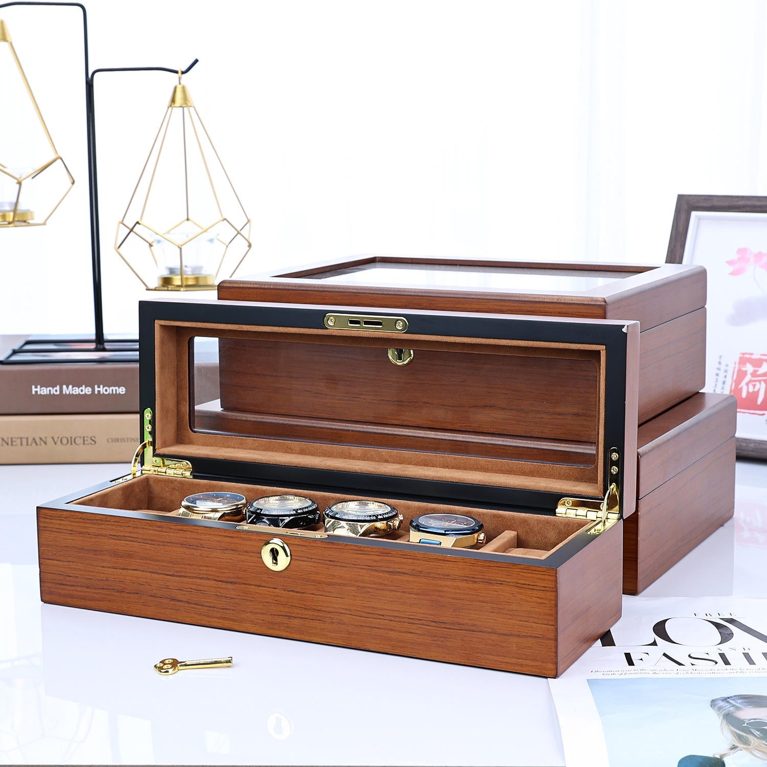 Watch Box – Wooden Chest 6 Slots - Watch Box