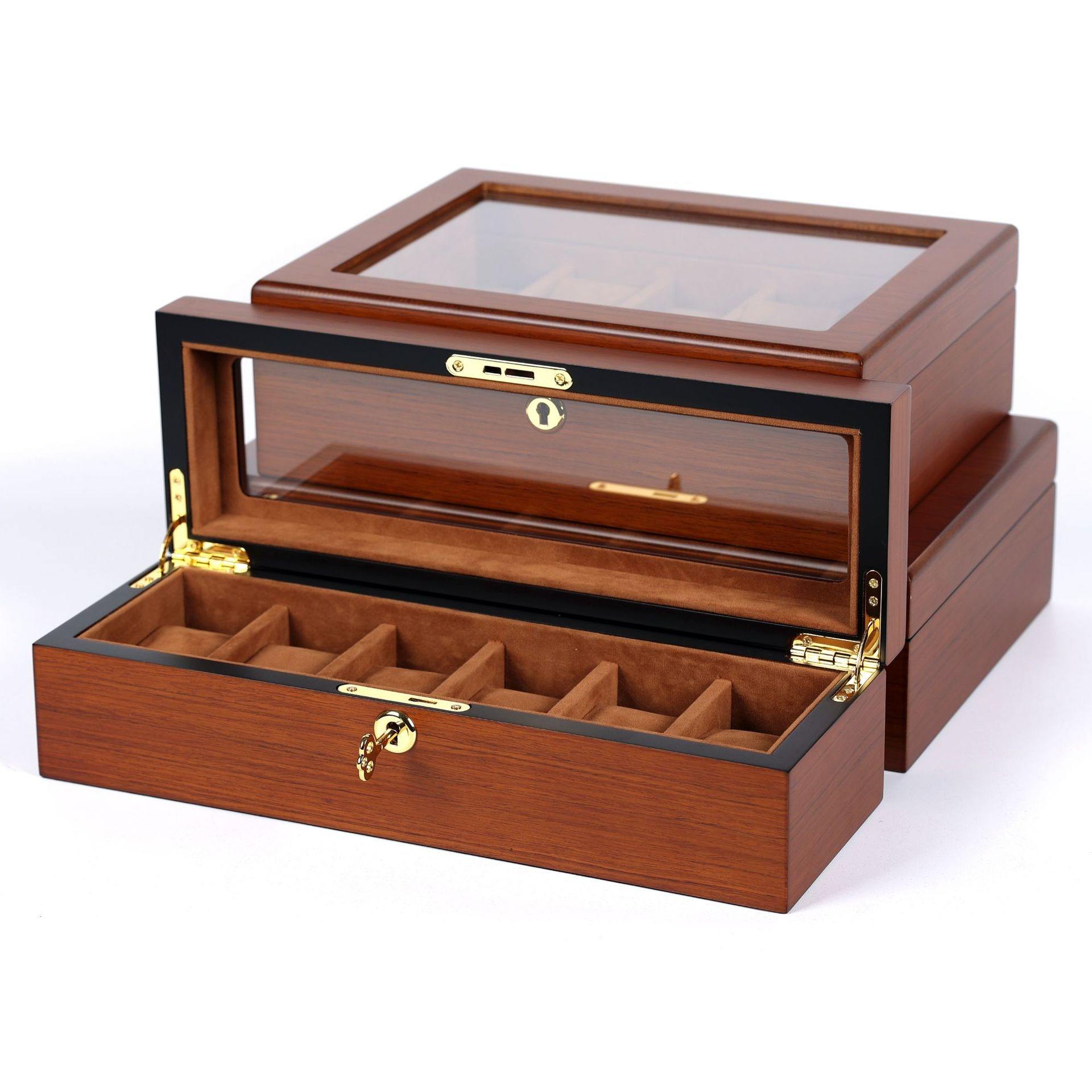 Watch Box – Wooden Chest 6 Slots - Watch Box