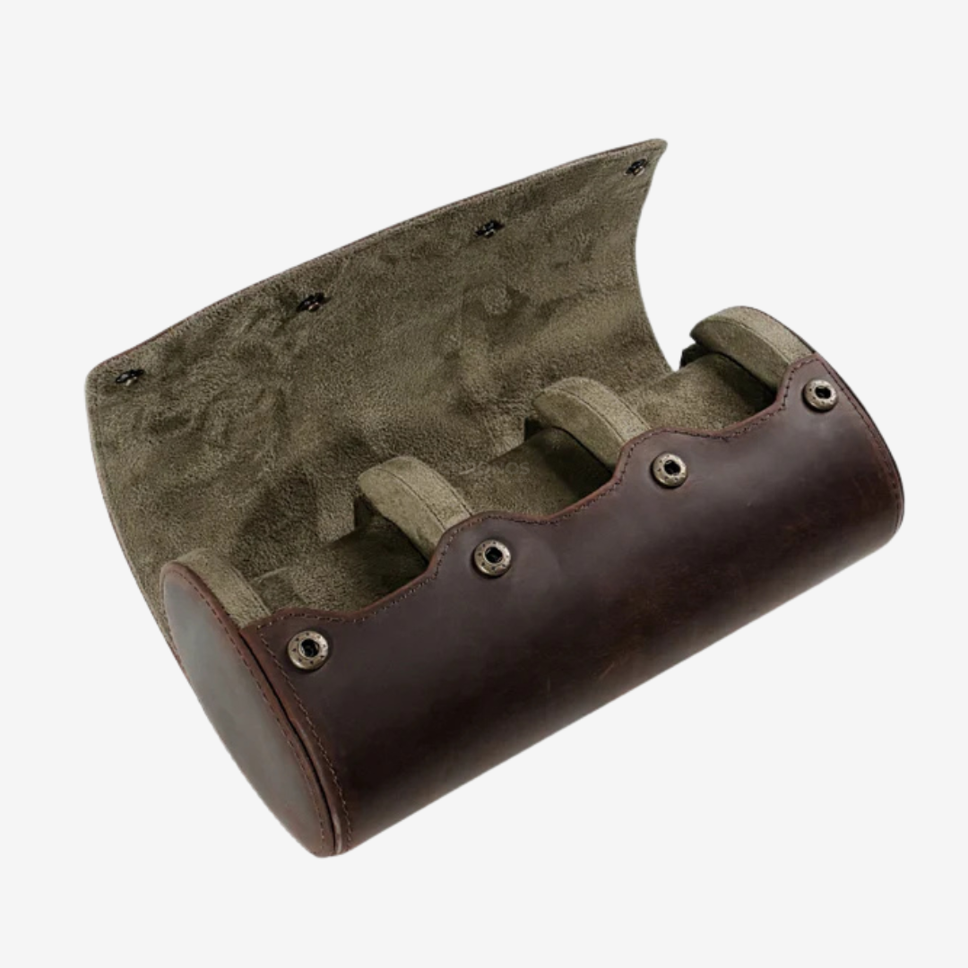 Watch Case – Classic Grain 3 Slots - Watch Case